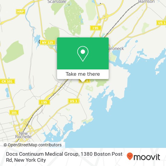 Docs Continuum Medical Group, 1380 Boston Post Rd map