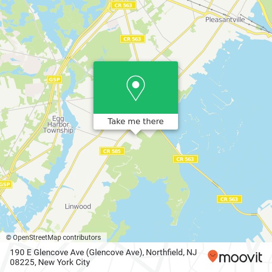 190 E Glencove Ave (Glencove Ave), Northfield, NJ 08225 map