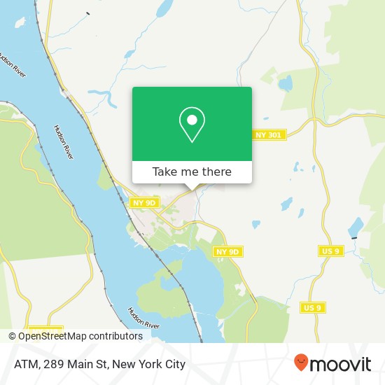 Mapa de ATM, 289 Main St