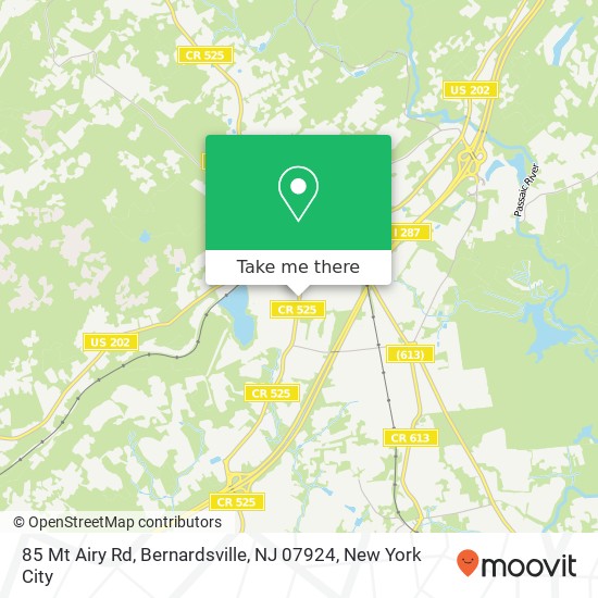 85 Mt Airy Rd, Bernardsville, NJ 07924 map