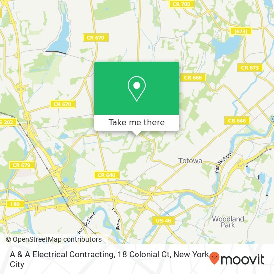 A & A Electrical Contracting, 18 Colonial Ct map