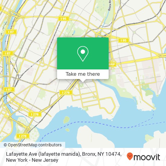 Lafayette Ave (lafayette manida), Bronx, NY 10474 map