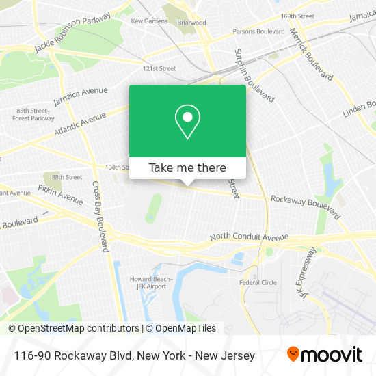 Mapa de 116-90 Rockaway Blvd