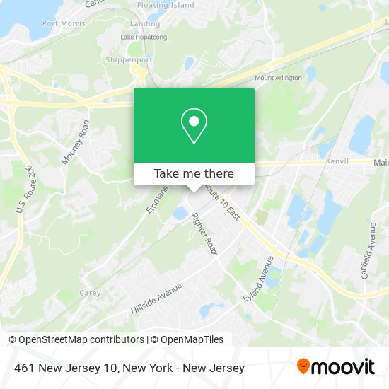 461 New Jersey 10 map