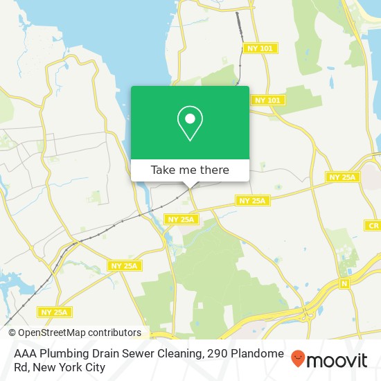 Mapa de AAA Plumbing Drain Sewer Cleaning, 290 Plandome Rd