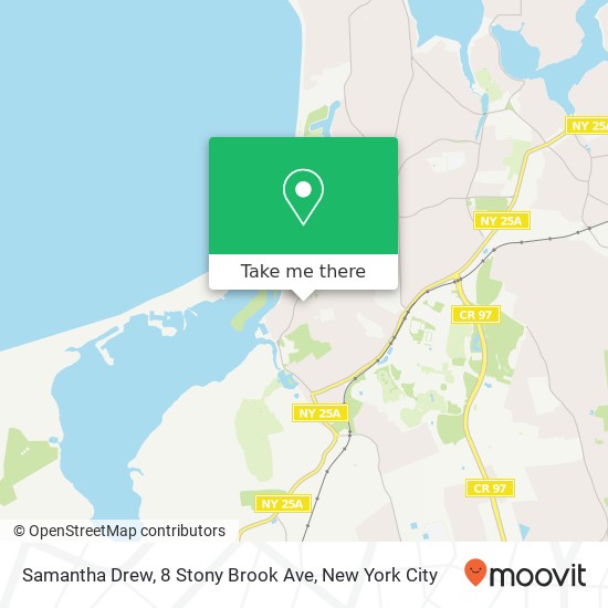 Samantha Drew, 8 Stony Brook Ave map