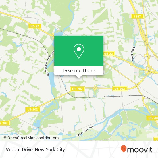 Vroom Drive map