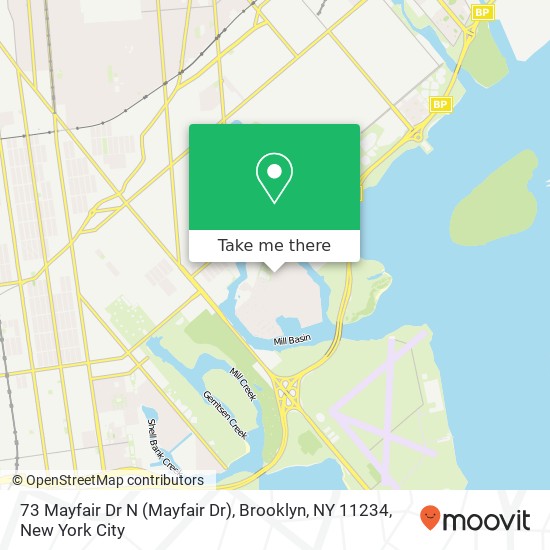 Mapa de 73 Mayfair Dr N (Mayfair Dr), Brooklyn, NY 11234