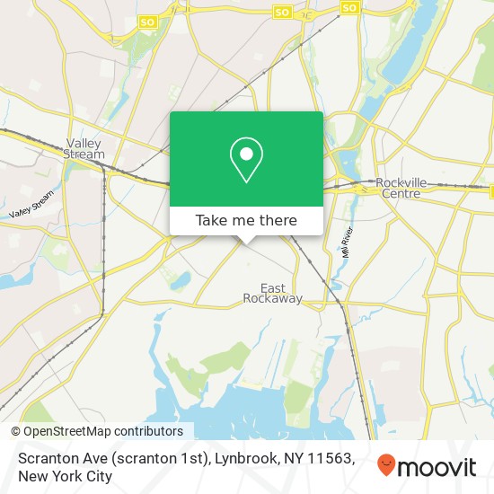 Mapa de Scranton Ave (scranton 1st), Lynbrook, NY 11563