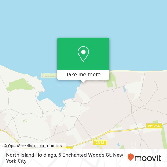 Mapa de North Island Holdings, 5 Enchanted Woods Ct