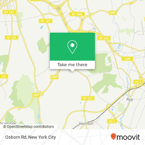 Mapa de Osborn Rd, Harrison, NY 10528
