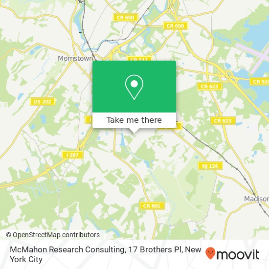 Mapa de McMahon Research Consulting, 17 Brothers Pl