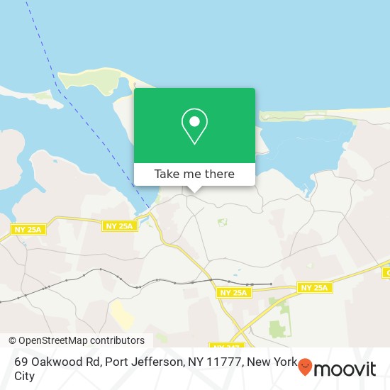 69 Oakwood Rd, Port Jefferson, NY 11777 map