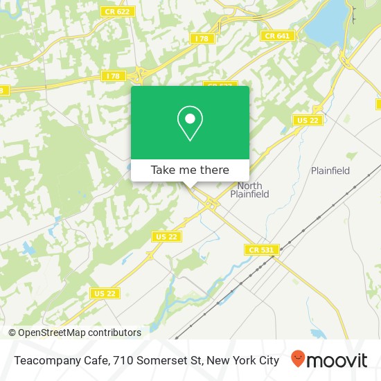 Teacompany Cafe, 710 Somerset St map