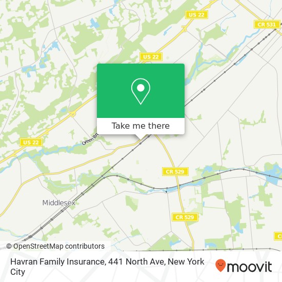 Havran Family Insurance, 441 North Ave map