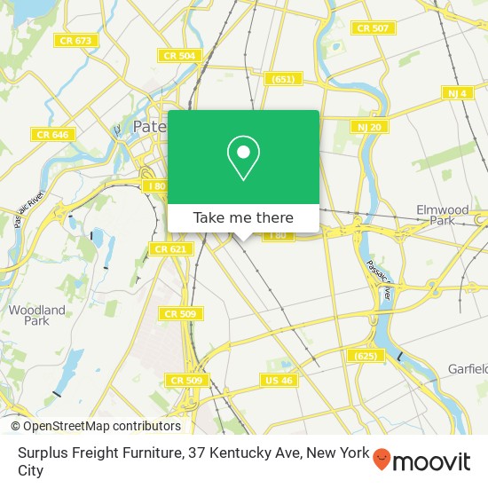 Surplus Freight Furniture, 37 Kentucky Ave map