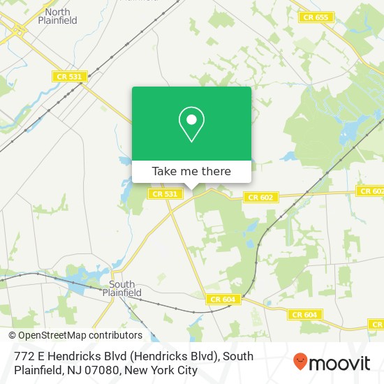 772 E Hendricks Blvd (Hendricks Blvd), South Plainfield, NJ 07080 map