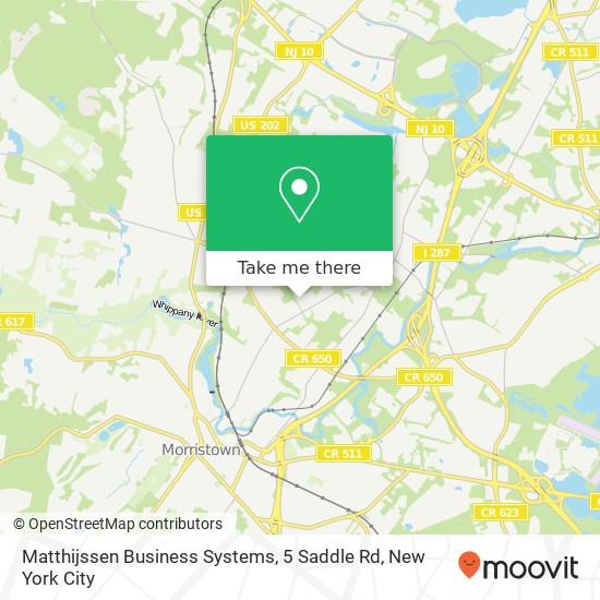 Mapa de Matthijssen Business Systems, 5 Saddle Rd