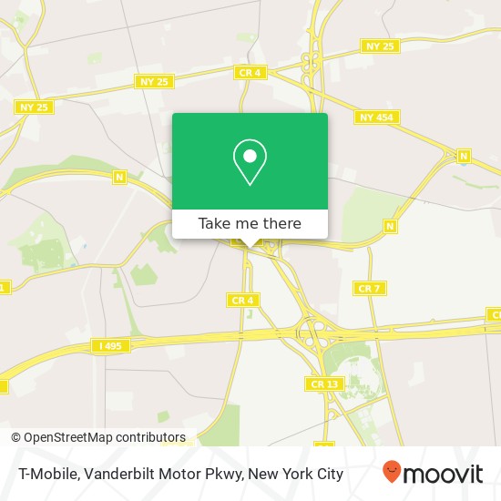 T-Mobile, Vanderbilt Motor Pkwy map