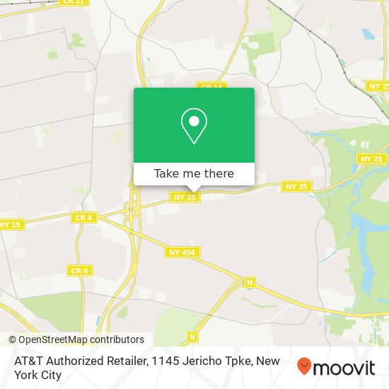 AT&T Authorized Retailer, 1145 Jericho Tpke map