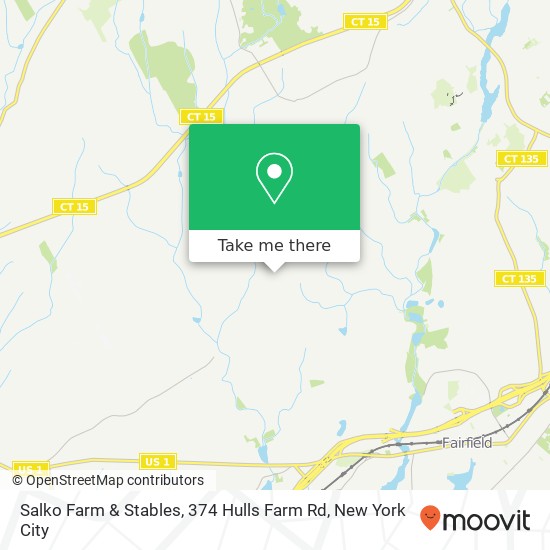 Mapa de Salko Farm & Stables, 374 Hulls Farm Rd
