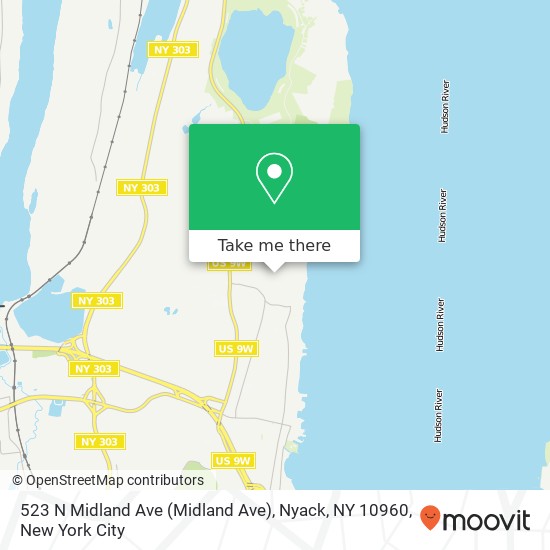 523 N Midland Ave (Midland Ave), Nyack, NY 10960 map