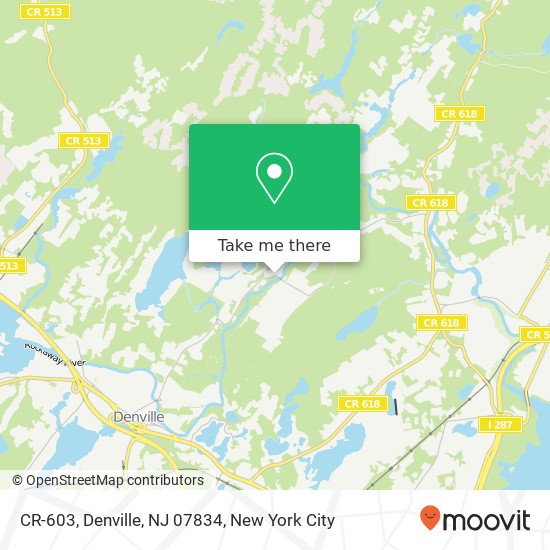 Mapa de CR-603, Denville, NJ 07834