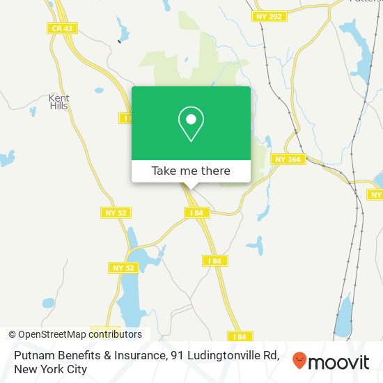 Putnam Benefits & Insurance, 91 Ludingtonville Rd map