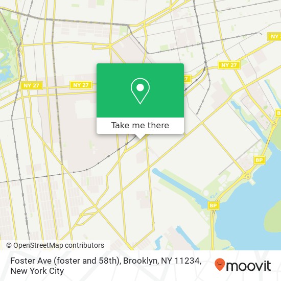 Mapa de Foster Ave (foster and 58th), Brooklyn, NY 11234