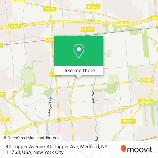 40 Tupper Avenue, 40 Tupper Ave, Medford, NY 11763, USA map