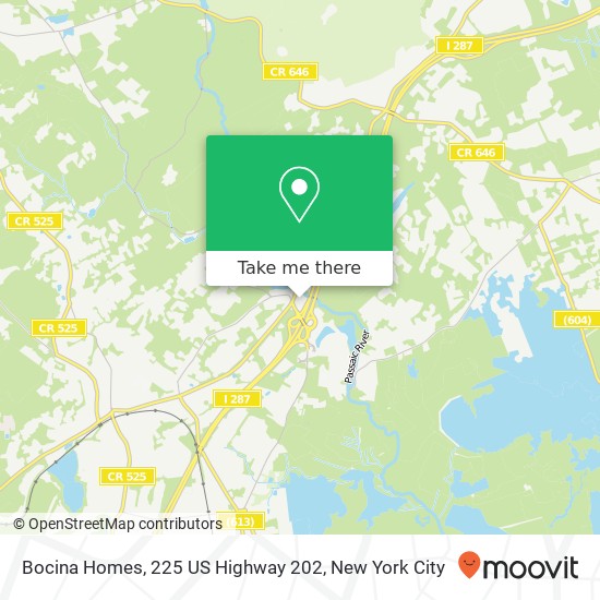 Bocina Homes, 225 US Highway 202 map