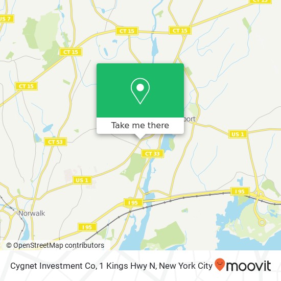Cygnet Investment Co, 1 Kings Hwy N map