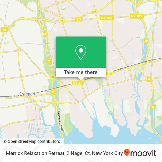 Mapa de Merrick Relaxation Retreat, 2 Nagel Ct