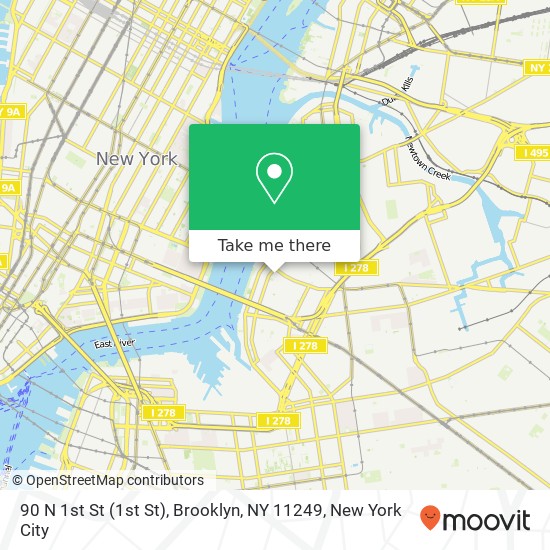 90 N 1st St (1st St), Brooklyn, NY 11249 map