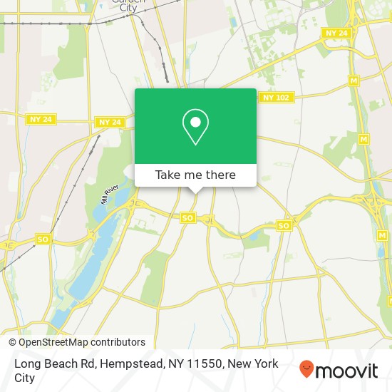 Mapa de Long Beach Rd, Hempstead, NY 11550