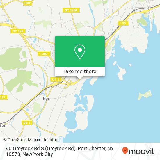 Mapa de 40 Greyrock Rd S (Greyrock Rd), Port Chester, NY 10573