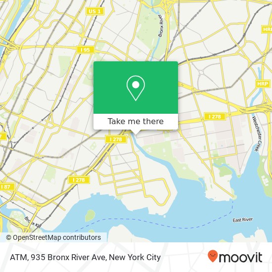 Mapa de ATM, 935 Bronx River Ave