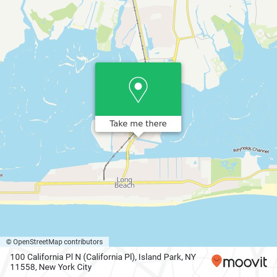 100 California Pl N (California Pl), Island Park, NY 11558 map