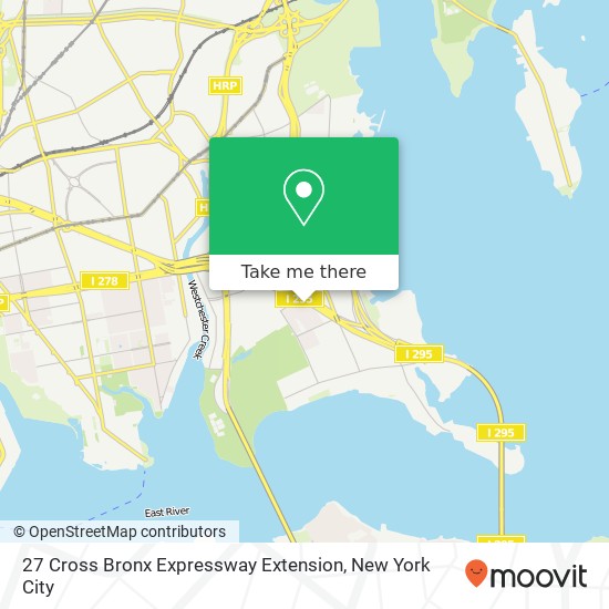 Mapa de 27 Cross Bronx Expressway Extension