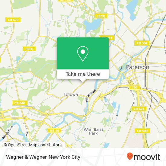 Mapa de Wegner & Wegner, 79 Union Blvd