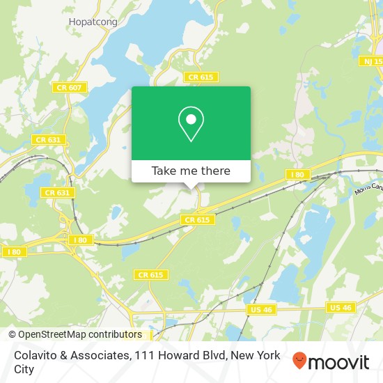 Mapa de Colavito & Associates, 111 Howard Blvd