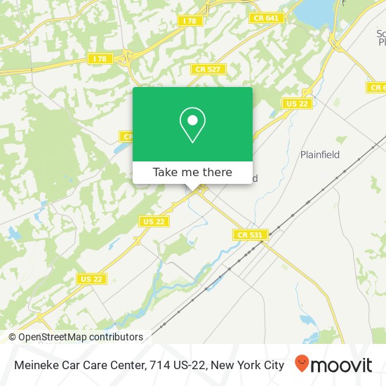 Meineke Car Care Center, 714 US-22 map
