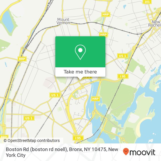 Mapa de Boston Rd (boston rd noell), Bronx, NY 10475