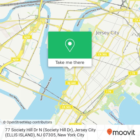 77 Society Hill Dr N (Society Hill Dr), Jersey City (ELLIS ISLAND), NJ 07305 map