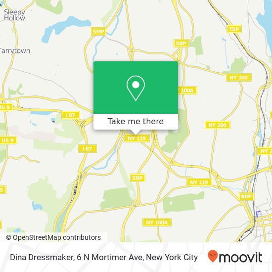 Mapa de Dina Dressmaker, 6 N Mortimer Ave