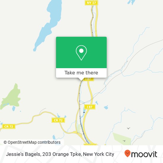 Mapa de Jessie's Bagels, 203 Orange Tpke