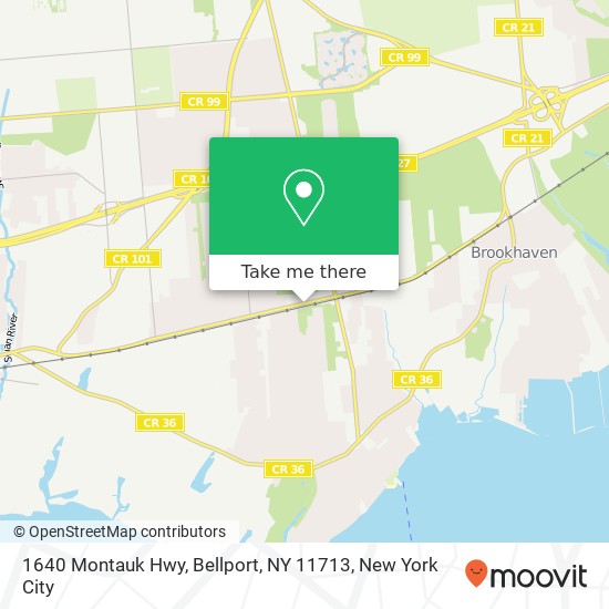 1640 Montauk Hwy, Bellport, NY 11713 map