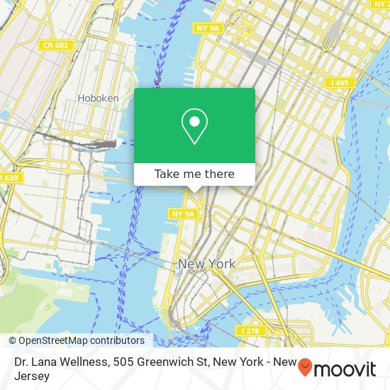 Dr. Lana Wellness, 505 Greenwich St map