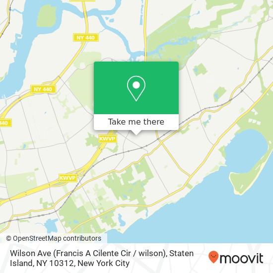 Mapa de Wilson Ave (Francis A Cilente Cir / wilson), Staten Island, NY 10312