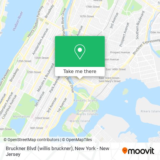 Bruckner Blvd (willis bruckner) map